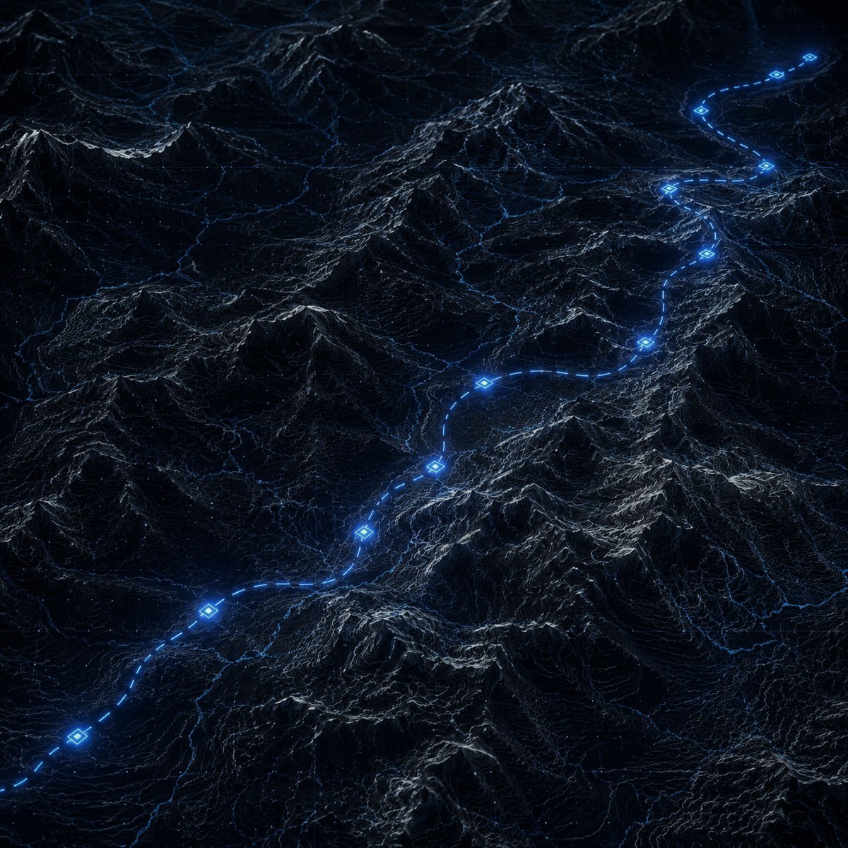 RangeSight terrain map with mission flight path